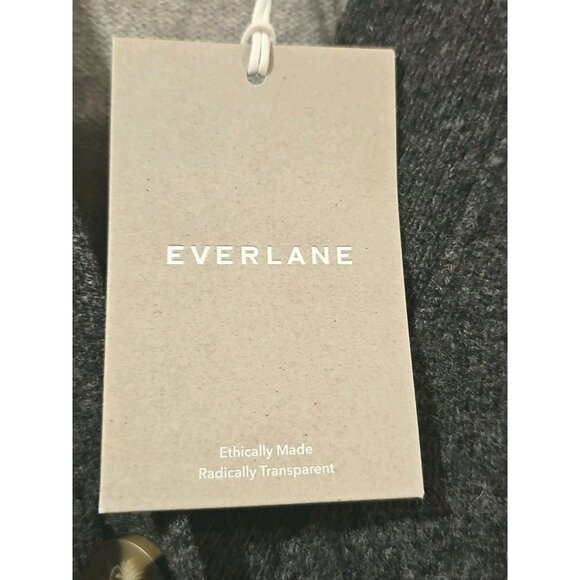 NWT Everlane Women’s 100% Wool Gray Cardigan Sweater Size XXS Warm Comfy Ethical - Picture 4 of 11